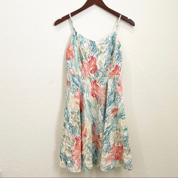 Old Navy Oceanic Print Fit N Flare Dress M - Picture 3 of 9